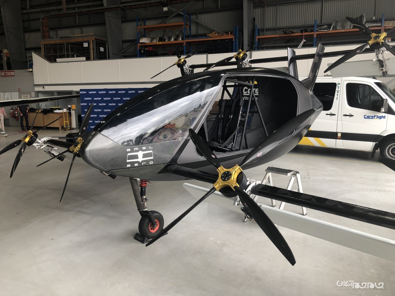 رونمایی از نمونه اولیه هواپیمای عمودپرواز الکتریکی با برد ۸۰۰ کیلومتر+عکس