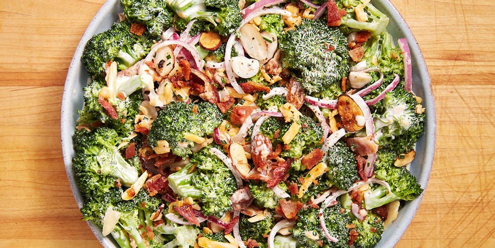 طرز تهیه سالاد کلم بروکلی و کشمش طرز تهیه سالاد کلم بروکلی و کشمش