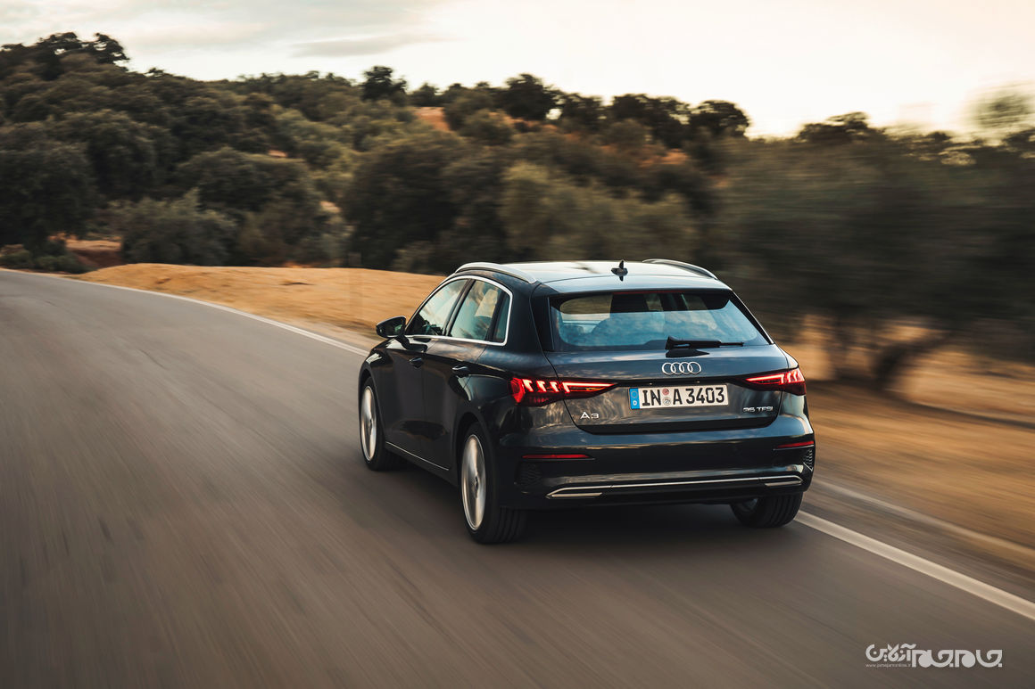 عملکرد ضعیف آئودی A3 اسپرت بک در تست گوزن+عکس