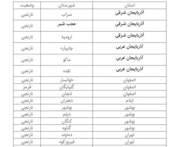 محدودیت‌ های ورزشی در اولین هفته نوروز مشخص شد (+جدول)