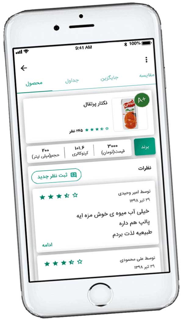 سبد خرید سالم‌تر با اینفود