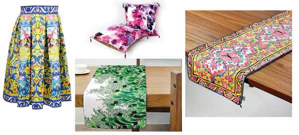 کاشی هفت رنگ اصفهان روی دامن کژین کاشی هفت رنگ اصفهان روی دامن کژین