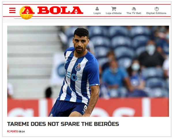 تمجید جالب نشریه پرتغالی از طارمی (+عکس) تمجید جالب نشریه پرتغالی از طارمی (+عکس)