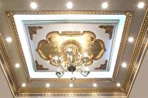 گچبری پیش ساخته و گچبری سقف دور لوستر