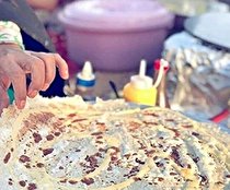 نان توموشی  مهمان سفره های روزه داران در هرمزگان