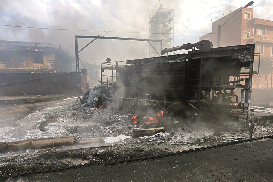 جهنم آتش و دود در شکوهیه