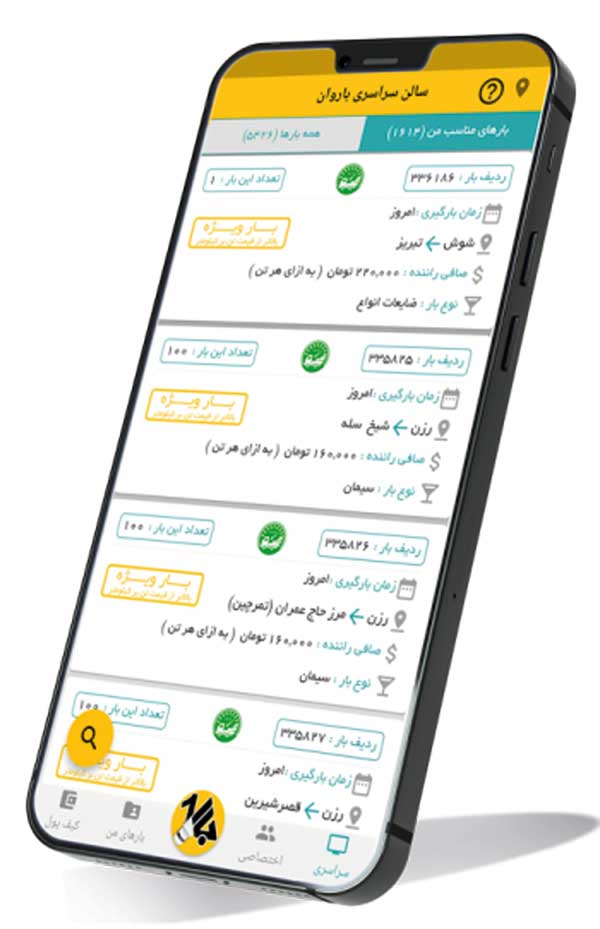 باروان ، سامانه هوشمند حمل بار باروان ، سامانه هوشمند حمل بار