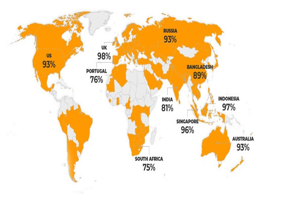 وضعیت انتشار دلتا در سراسر جهان (+نقشه به روز شده)