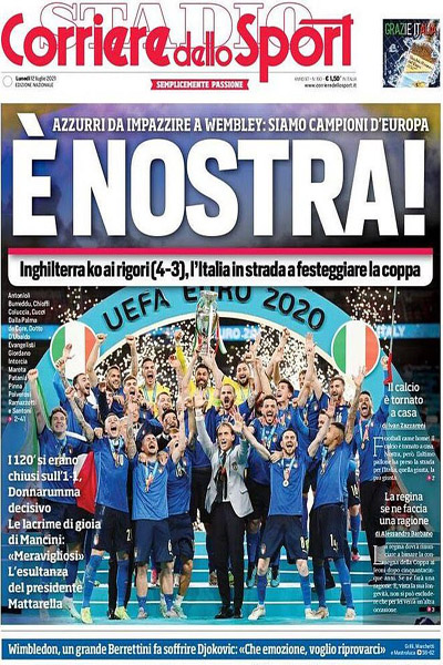 صفحه نخست روزنامه های ورزشی ایتالیا (تصاویر) صفحه نخست روزنامه های ورزشی ایتالیا (تصاویر)