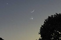 اجتماع ماه و زهره و مریخ