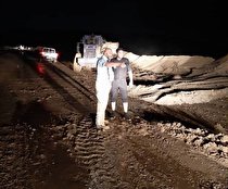 عملیات امدادی گل‌گهر دررفع آبگرفتگی معابر روستایی