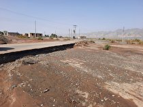 خسارت بارش شدید باران به راههای روستایی مناطق کوهستانی جنوب کرمان