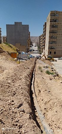 توسعه ۱۰۰ متر شبکه آب در شهر ایلام