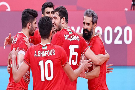 پیروزی دستگرمی والیبال ایران در حد المپیک!