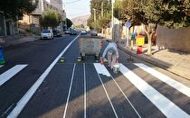 آغاز خط‌کشی محوری در معابر اصلی شهر کرمان