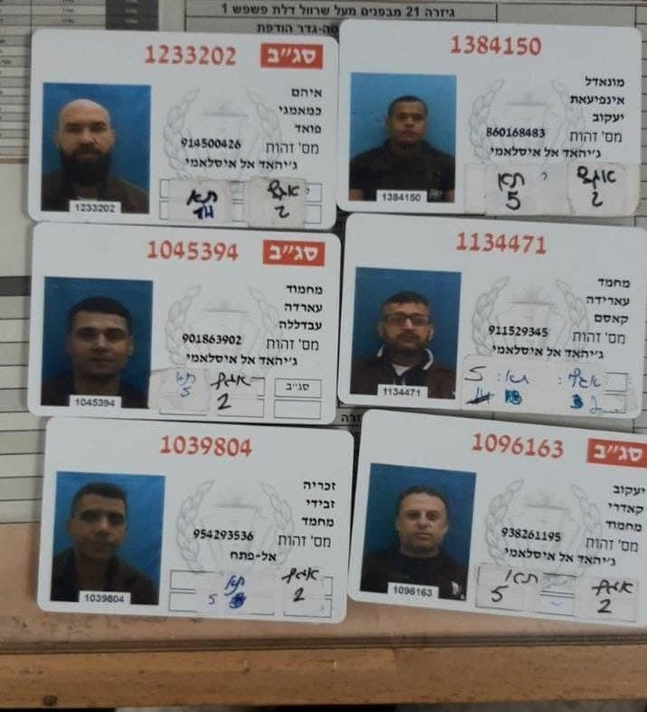 آشنایی با ۶ اسیر که از زندان رژیم صهیونیستی فرار کردند