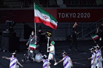 کاروان ایران در افتتاحیه پارالمپیک توکیو رژه رفت