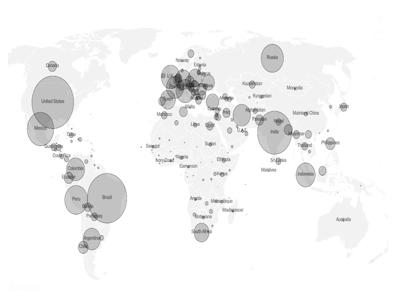 آخرین وضعیت جهان در ابتلا، مرگ و واکسیناسیون (نقشه های به روز شده) آخرین وضعیت جهان در ابتلا، مرگ و واکسیناسیون (نقشه های به روز شده)