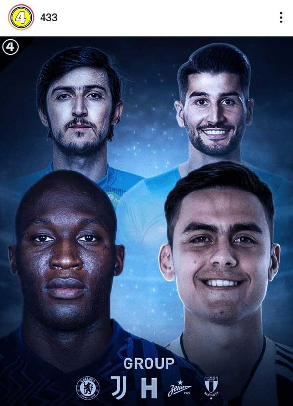 مهاجم ایرانی ستاره گروه H لیگ قهرمانان اروپا (+عکس)