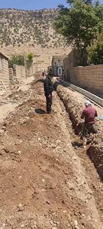 توسعه 200 متر شبکه آب در چرداول