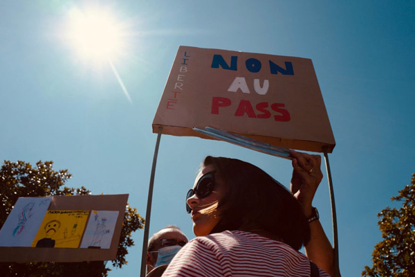 تظاهرات علیه واکسن کرونا  (گزارش تصویری)