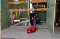 برگزاری مانور  پدافند غیر عامل در ایستگاه تقلیل فشار گاز قشم