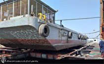 ▪️ آغاز داکینگ همزمان یدک کش و بارج مقابله با آلودگی آب دریا درسرسره تعمیراتی بندر رجایی