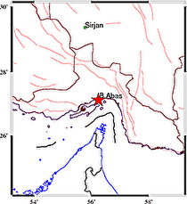 ،زمین لرزه‌ای به بزرگی سه و دو دهم ریشتر حوالی بندرعباس را لرزاند