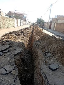 اصلاح 210 متر شبکه آب در شهرستان دهلران