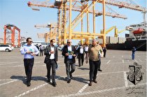 بازدید دبیرکل و اعضای کشورهای عضو اکو از بندر شهید رجایی