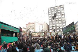 گزارش تصویری | تجمع عزاداران در میدان فاطمی تهران