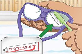 ضدبخارکردن عینک شنا به روش خمیردندانی!