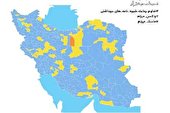 عکس | رنگ بندی نقشه کرونایی کشور تغییر کرد