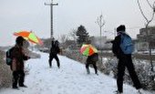 آسمان همدان برفی می شود