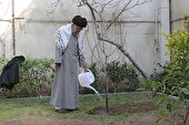 گزارش تصویری | کاشت نهال در هفته منابع طبیعی توسط رهبر  انقلاب