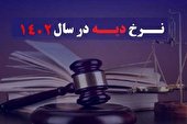 نرخ دیه سال ۱۴۰۲ اعلام شد