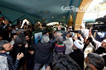 خاکسپاری پیکر مرحوم نادر طالب زاده +گزارش تصویری