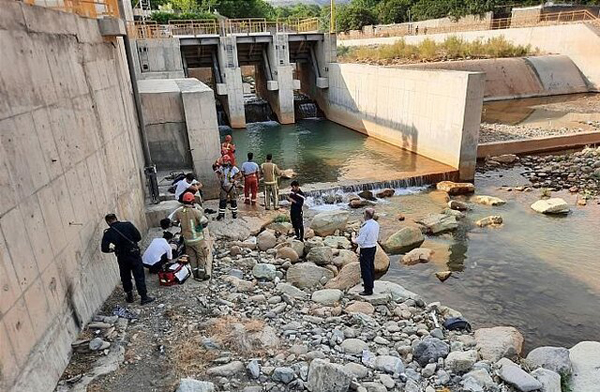 عکس | غرق شدگی یک نفر در رودخانه کن