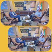 دیدار فرماندار شهرستان سیریک با مدیرعامل مخابرات هرمزگان