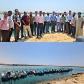 بازدید نماینده منتخب مردم هرمزگان در مجلس شورای اسلامی  از موج شکن مردمی مسن