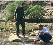 پایش زیست محیطی رودخانه حاجیلار چای شهرستان جلفا انجام شد
