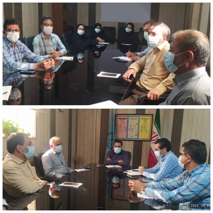 جلسه اضطراری ستاد کرونا در شبکه بهداشت و درمان شهرستان حاجی اباد برگزار شد