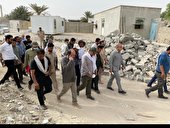 بازدید استاندار و نمایندگان هرمزگان از اقدامات نفت ستاره خلیج فارس در مناطق زلزله‌زده