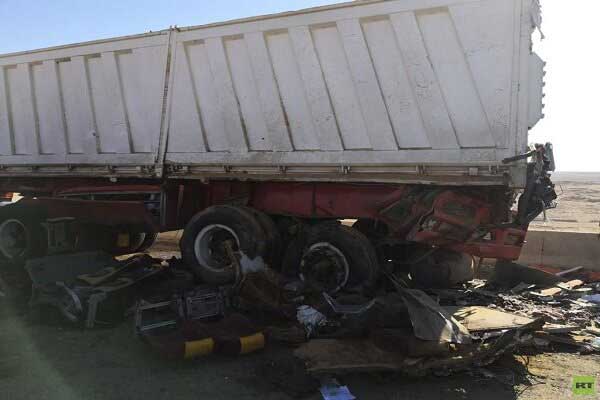 عکس | ۲۲ کشته در تصادف اتوبوس با کامیون عکس | ۲۲ کشته در تصادف اتوبوس با کامیون