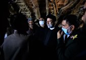 حضور رئیس جمهور درروستاهای محروم تنگه‌شاه و کوشا درجنوب کرمان
