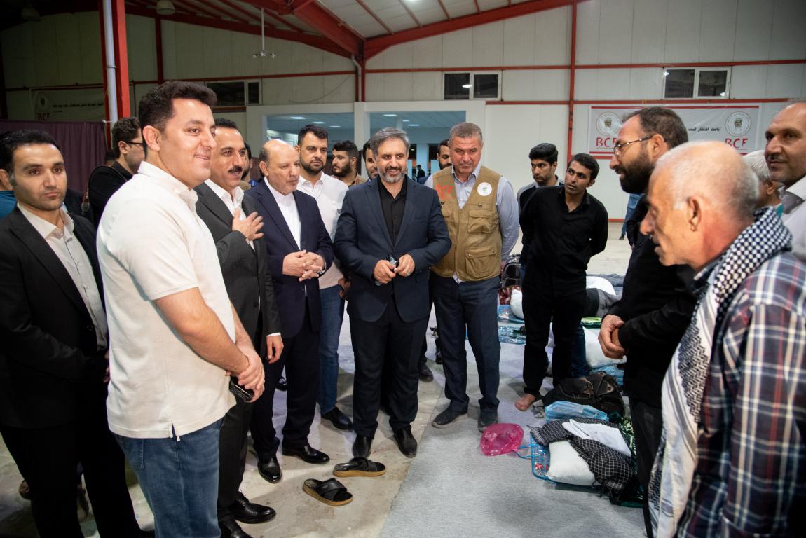 موکب نمایشگاه بین المللی شهر اربیل پذیرای زاِئران حسینی از مرز تمرچین موکب نمایشگاه بین المللی شهر اربیل پذیرای زاِئران حسینی از مرز تمرچین