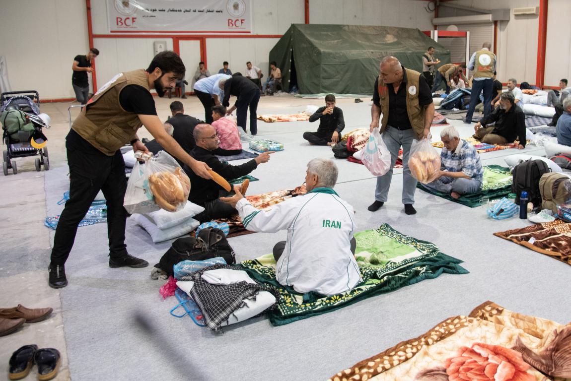 موکب نمایشگاه بین المللی شهر اربیل پذیرای زاِئران حسینی از مرز تمرچین موکب نمایشگاه بین المللی شهر اربیل پذیرای زاِئران حسینی از مرز تمرچین