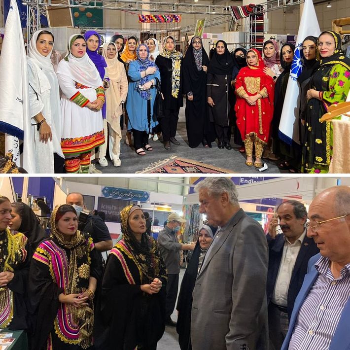 گشایش غرفه کانون زنان بازرگان استان هرمزگان در نخستین نمایشگاه بین المللی فرهنگ ایران زمین