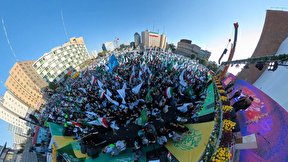 تصویر زیبای هوایی از جشن میلاد «پیامبر مهربانی»