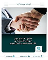 اعطای 611 میلیارد ریال تسهیلات تفاهم نامه ای در استان